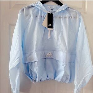 ADIDAS Light Blue Windbreaker Jacket